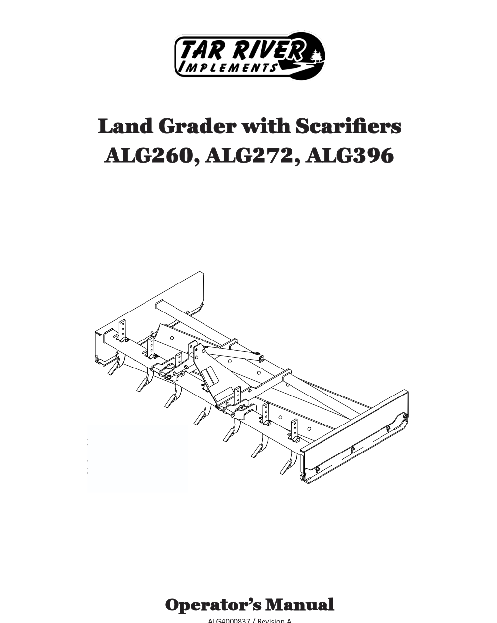 ALG Series Land Grader Manual