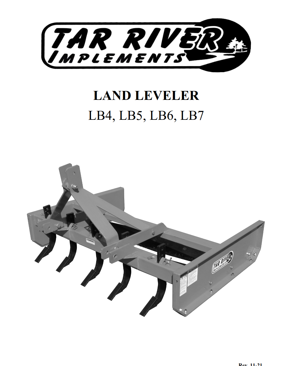 LB Land Leveler Manual