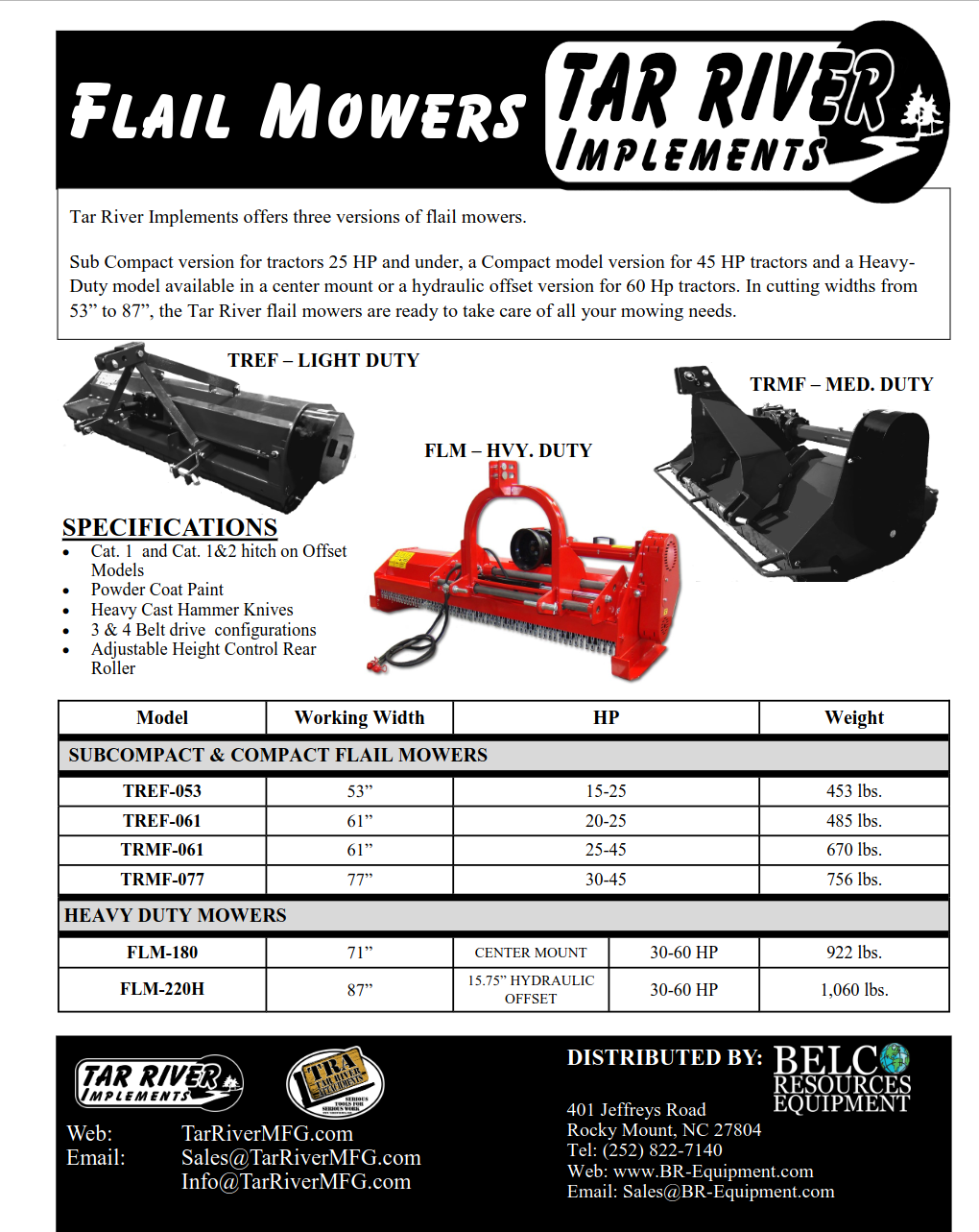 NEW Mower _ Flail-DB _ Literature
