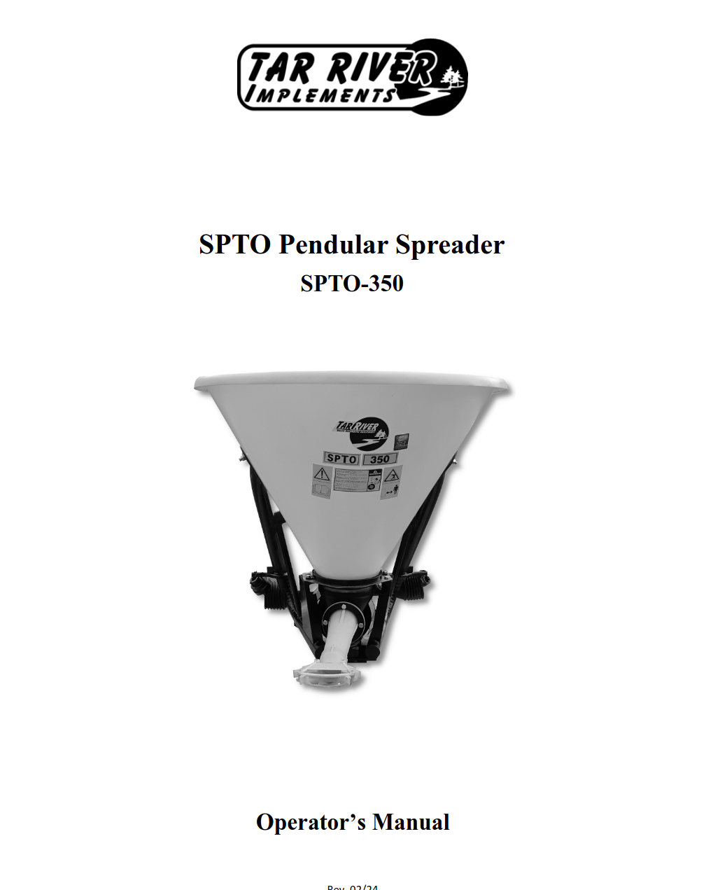 SPTO Pendular Spreader Manual