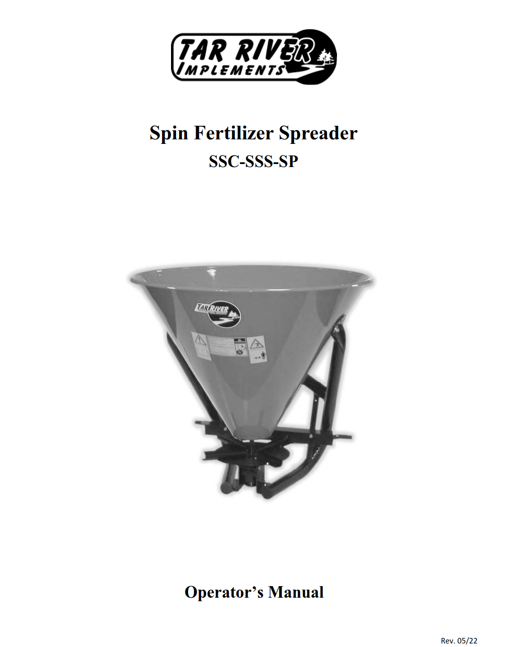 SSC-SSS-SP Spreader Manual