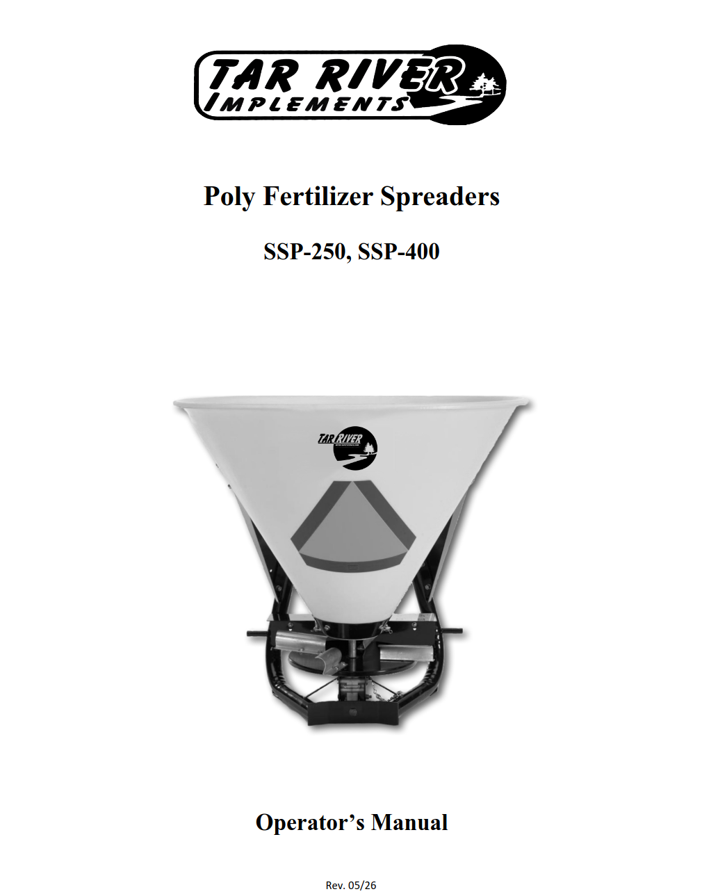 SSP Poly Spin Spreader Manual