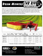 NEW DRUM MOWER LITERATURE